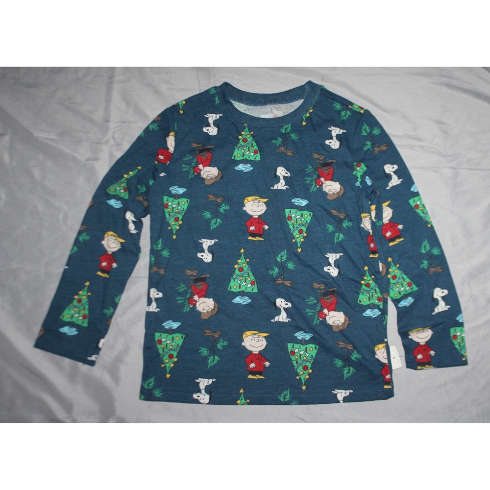 kids boys girls long sleeve Jumping beans peanuts Christmas shirt size 6
